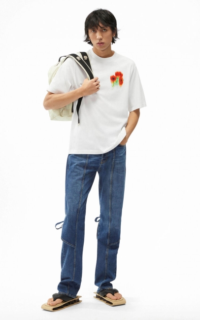 Kenzo Men Oversize 'poppy' T-shirt White